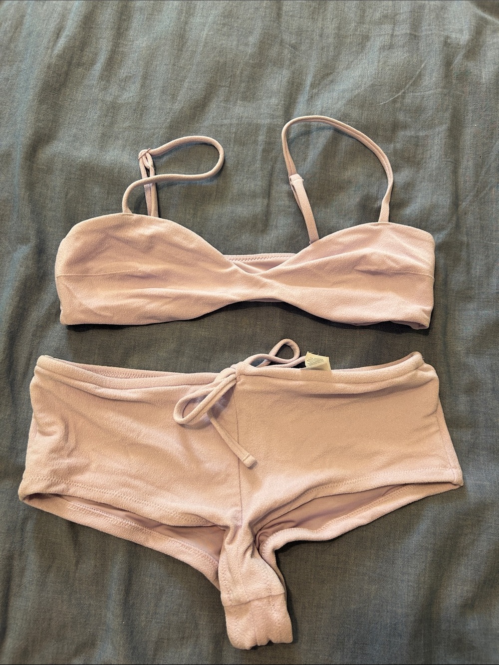 aerie Pale Pink Two-Piece Lounge Bikini Set